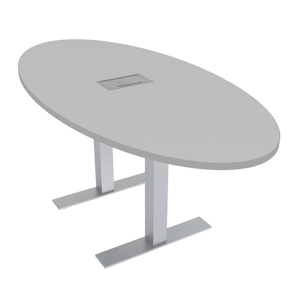 Skutchi Designs 33.5 in W, 69.5 in L, 29 in H, Engineered Wood Top, Grey HAR-OVL-34x70-T-ELEC-XD01 - main